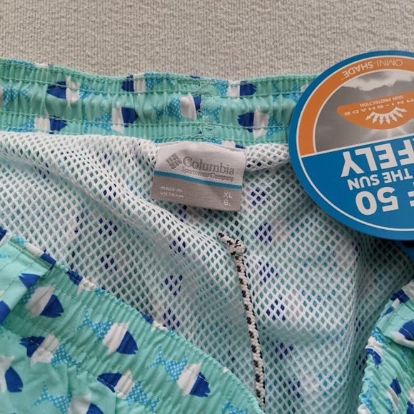 Men's Columbia PFG Super Backcast Water Shorts Size XL FM1107-499 Fish Blue NEW - Picture 6 of 6